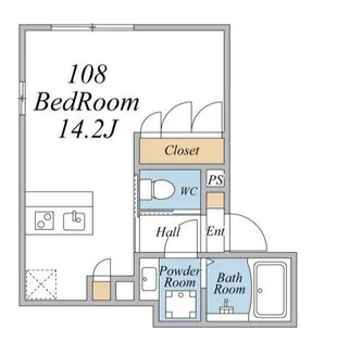 ウィンドテラス津田沼【1階】の間取り