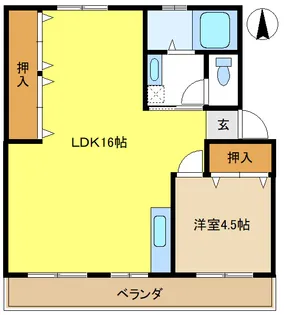 愛知県豊田市野見山町3【アパート】の間取り