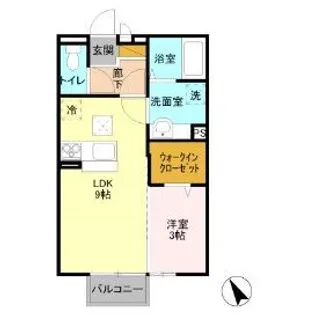 フォンテーヌ藤代【1階】の間取り