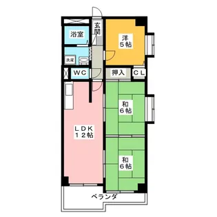 ユーハウス瑞穂公園【7階】の間取り