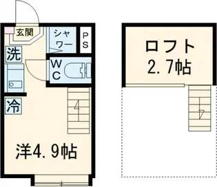 シースカイ平井【2階】の間取り
