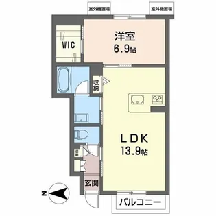 シティプラザ本町 A【1階】の間取り