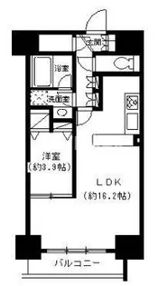 パークキューブ東品川【5階】の間取り