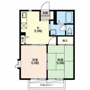 ハイツチャーム【2階】の間取り