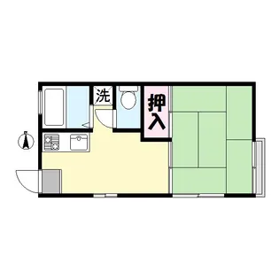 神奈川県川崎市中原区小杉陣屋町2【アパート】の間取り