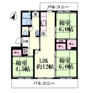 東京都多摩市永山2【マンション】の間取り