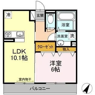 コンフィデンスK.S合志【2階】の間取り