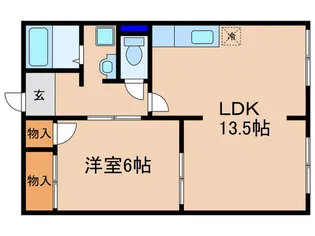 フレグランス西渋川【1階】の間取り