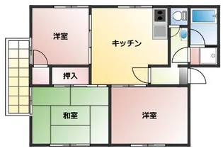 サンライズ一の井手【2階】の間取り
