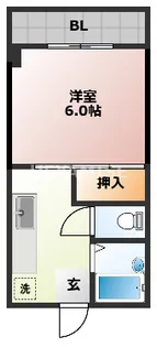 平野楽器ビル【3階】の間取り