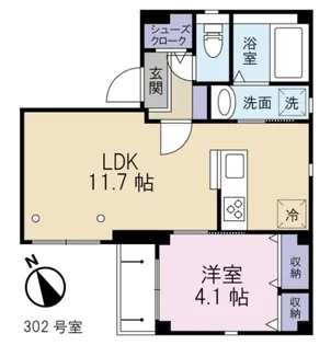スタジオーネ西荻【3階】の間取り