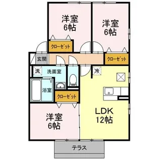 リビングタウン泉もえぎ台 A【1階】の間取り