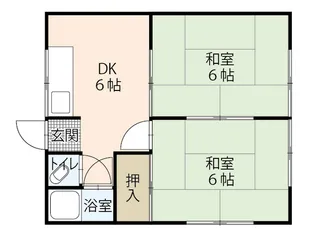 第二河村荘【2階】の間取り