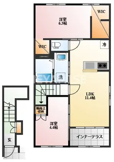 コムズ・ヴィルドミール【2階】の間取り
