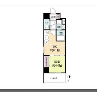 ライブガーデン江坂IX【6階】の間取り