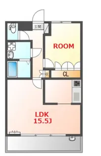 神奈川県横浜市都筑区川和町【アパート】の間取り
