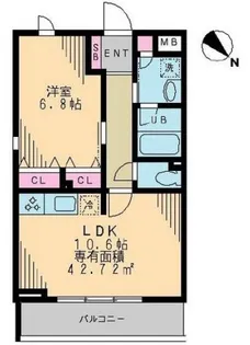 ガーデンテラス柿の木坂【3階】の間取り