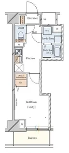 ガリシア駒込EAST【9階】の間取り