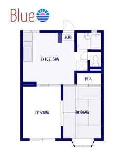 ハイツZC【1階】の間取り