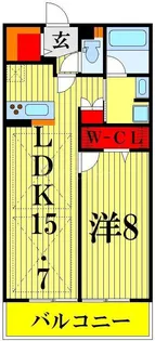 ロイヤルパークス新田【5階】の間取り