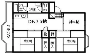 マンショントレビ【1階】の間取り