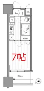 東京都大田区東蒲田1【マンション】の間取り