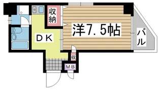 ヴェルドール兵庫II【5階】の間取り