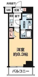 ARCOBALENO KANAMACHIII【8階】の間取り