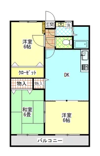 メゾンヴィサージュ1【2階】の間取り