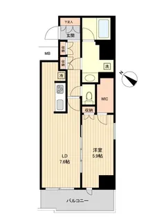 東京都墨田区緑1【マンション】の間取り