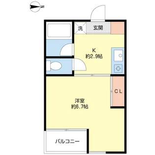 ヒルズ津田沼【1階】の間取り