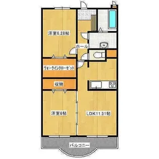エテルノ・ティエラII【2階】の間取り