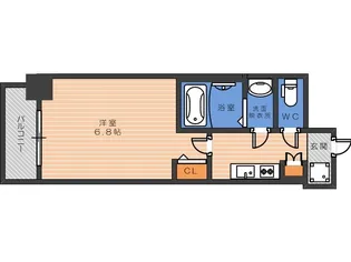 フォーリアライズ天王寺ヴァロール【9階】の間取り