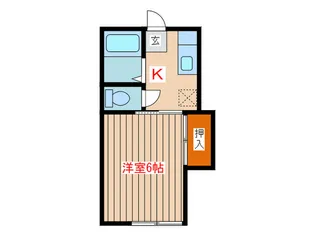 コーポSUN【2階】の間取り
