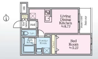 東京都北区志茂1【マンション】の間取り