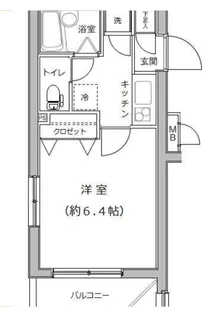 ライジングプレイス板橋【1階】の間取り