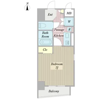 エルミタージュ南阿佐ヶ谷【6階】の間取り