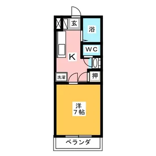 AYUMIハイツC【2階】の間取り