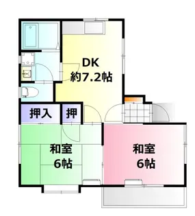 文月ハイツ【1階】の間取り