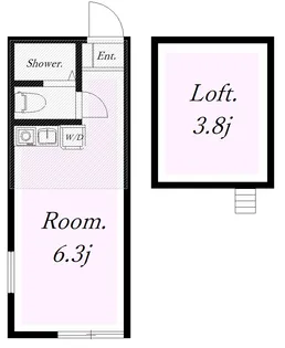 ユナイト鶴見ラベンダー【1階】の間取り