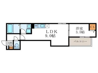 仮)京都市左京区田中関田町AP【3階】の間取り