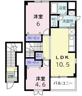 コンステラシオン【2階】の間取り