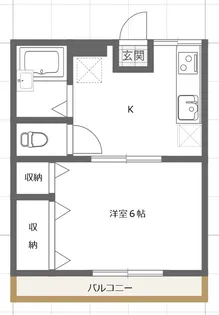 ヴィラ栄【2階】の間取り