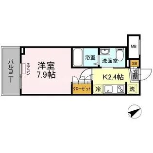 イーストサイドレジデンス【4階】の間取り