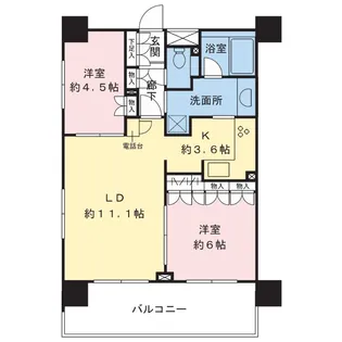東京都豊島区千早1【マンション】の間取り