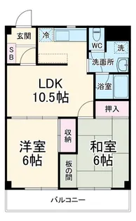 コーポ秋山7【2階】の間取り