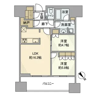 麻布台ヒルズレジデンスB【20階】の間取り