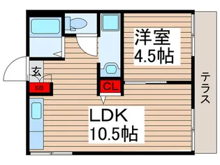 秋津ハウス【1階】の間取り
