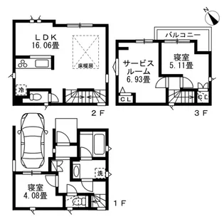 神奈川県横浜市戸塚区上矢部町【一戸建】の間取り