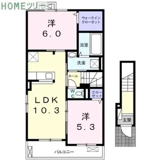 フロンティア TH I【2階】の間取り